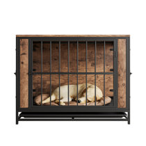 Pull Out Tray Included Dog Crates You ll Love Wayfair